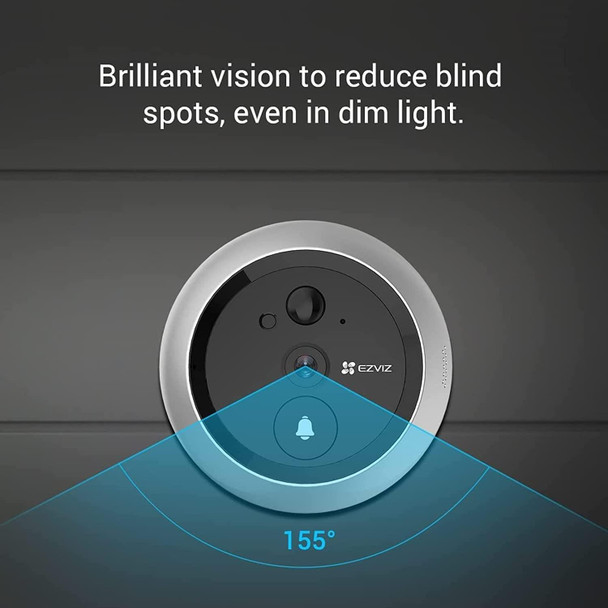EZVIZ DP2 Full HD 1080p Smart Video Doorbell Peephole Camera With 4.3" Display