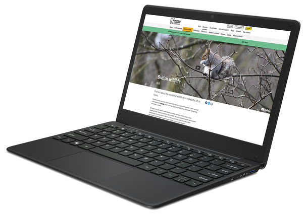 GeoBook 2e 12.5" HD Laptop Intel Celeron N3450 4GB 64GB eMMC Windows 10 Pro