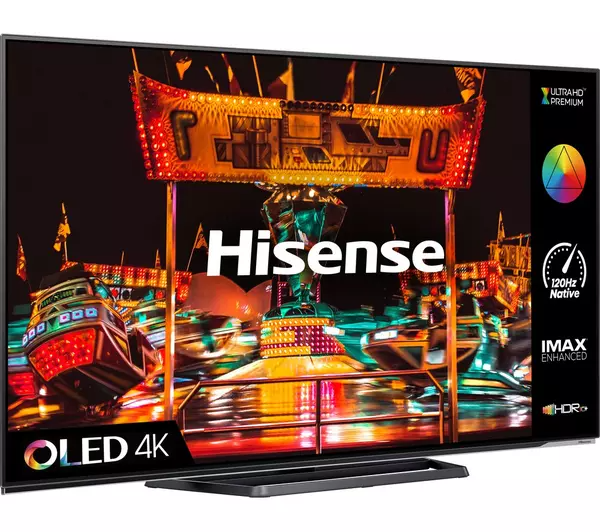 HISENSE 55A85HTUK 55" Smart 4K Ultra HD HDR OLED TV with Google & Alexa