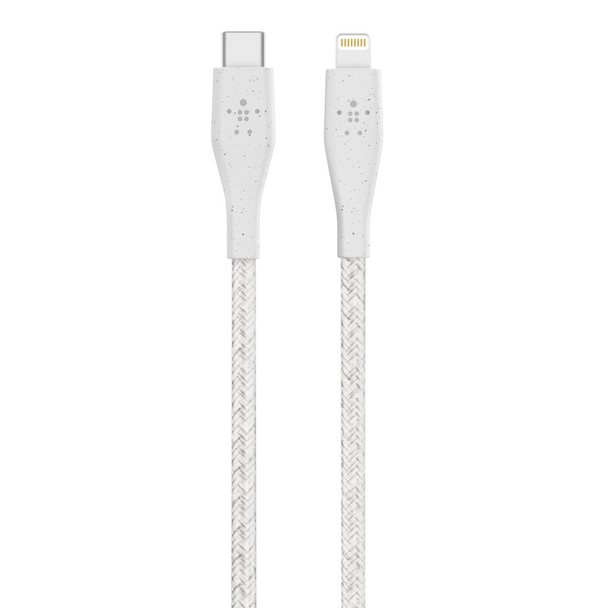 Belkin Boost Charge USB-C Cable Lightning + Strap Apple iPhone 10ft / 3m White