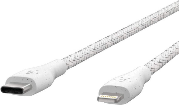 Belkin Boost Charge USB-C Cable Lightning + Strap Apple iPhone 4ft / 1.2m White