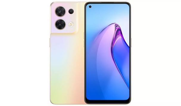 OPPO Reno 8 5G Google Android SmartPhone - 256 GB, Shimmer Gold