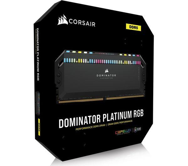 Corsair Dominator Platinum RGB Black 32GB (2x16GB) 5600MHz DDR5 Memory RAM Kit