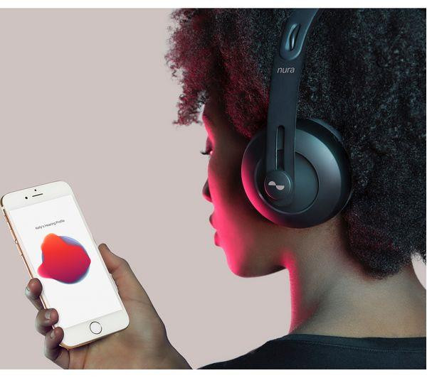 NURA Nuraphone Wireless Bluetooth Noise-Cancelling Headphones - Black