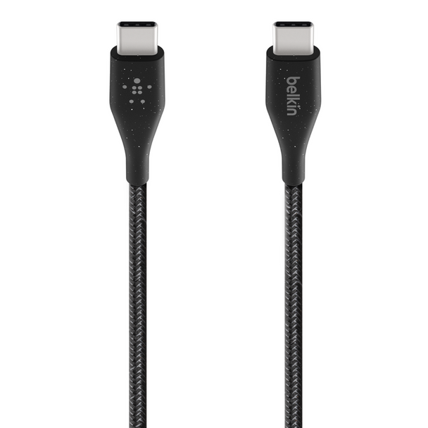 Belkin BoostCharge 4ft USB-C to USB-C Cable with Strap Black