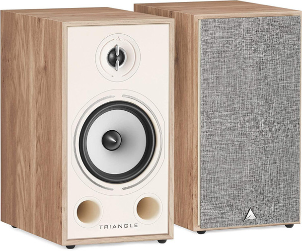 Triangle Borea BR03 Wired Compact Hi-Fi bookcase speakers Oak 100W