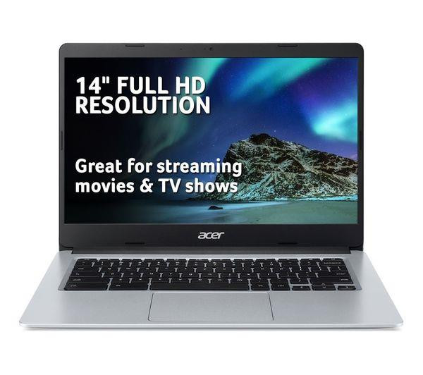 Acer 314 14" FHD Chromebook Intel Celeron N4020 4GB 64GB eMMC Silver
