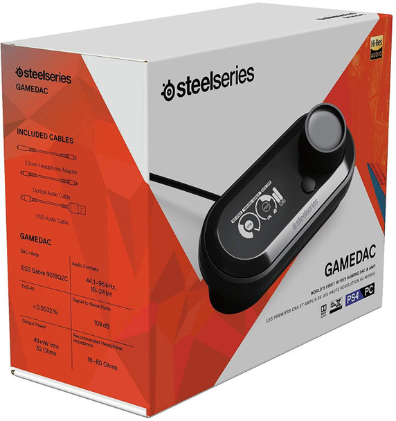 SteelSeries GameDAC Hi-Res gaming DAC and amp for PS5, PS4 and PC