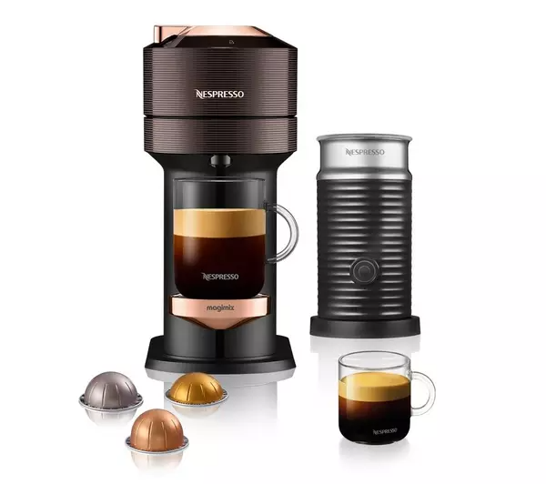 NESPRESSO by Magimix Vertuo Next 11712 Pod Coffee Machine & Milk Frother