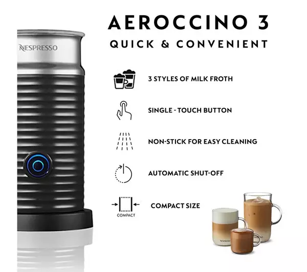 NESPRESSO by Magimix Vertuo Next 11712 Pod Coffee Machine & Milk Frother