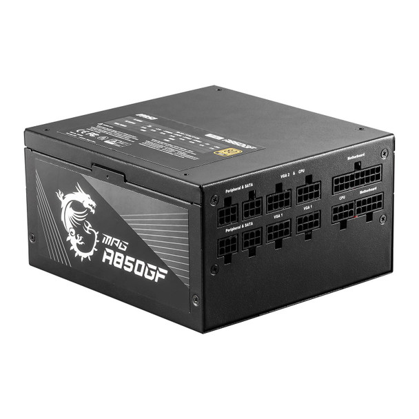 MSI MPG A850GF 850W 80+ Gold ATX Fully Modular Power Supply PSU