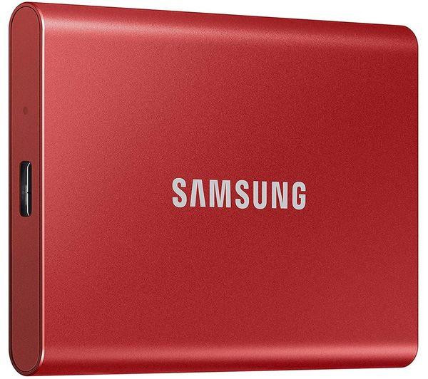 Samsung T7 500GB Portable Exterrnal SSD USB 3.2 Solid State Drive Red