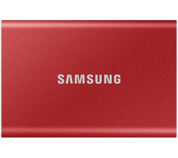 Samsung T7 500GB Portable Exterrnal SSD USB 3.2 Solid State Drive Red