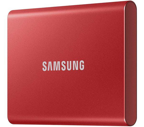 Samsung T7 500GB Portable Exterrnal SSD USB 3.2 Solid State Drive Red