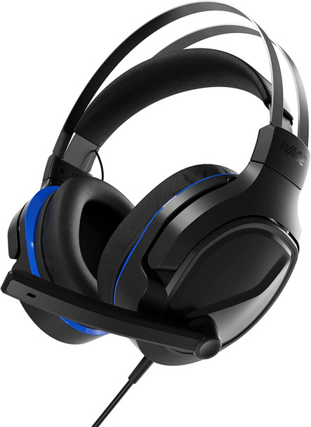 Wage Pro Universal Wired Over Ear Gaming Headset Black / Blue