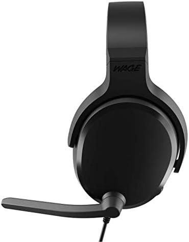 Wage Pro Universal Wired Over Ear Gaming Headset Black / Blue