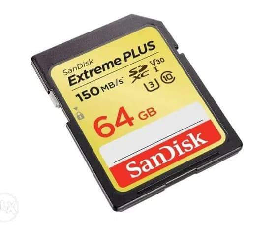 SanDisk Extreme Plus Class 10 SDXC Memory Card - 64GB -150MB/s