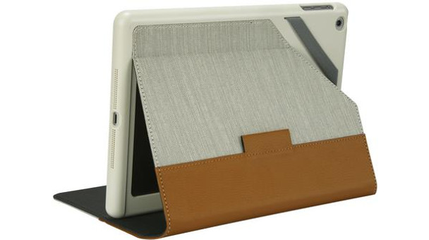 Targus VuStyle iPad Air Case in Grey & Brown Faux Leather