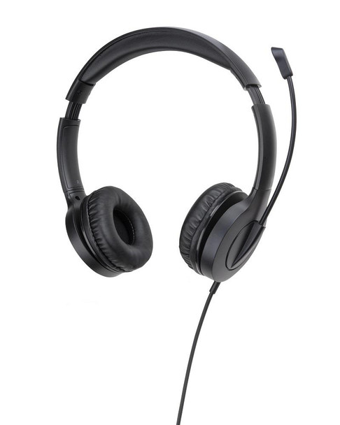 Dynabook Wired On Ear Headset With in-Line Remote Black