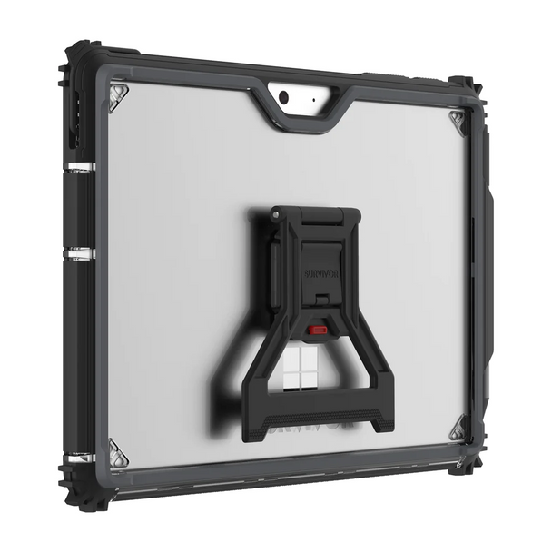 Survivor Strong Resistant Case for Microsoft Surface Go / 2 / 3 Black & Clear