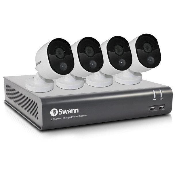 Swann 8 Channel Full HD 1080p 1TB DVR CCTV Security System - 4 Camera