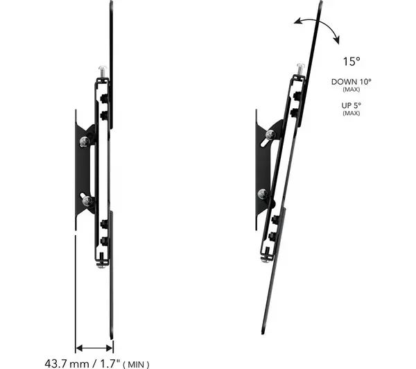 AVF GL401 Tilt VESA Mount Bracket For 26" To 55" 40KG TV