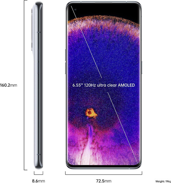 OPPO Find X5 5G - Smartphone 256GB, Google Android, 8GB RAM, Dual Sim, White