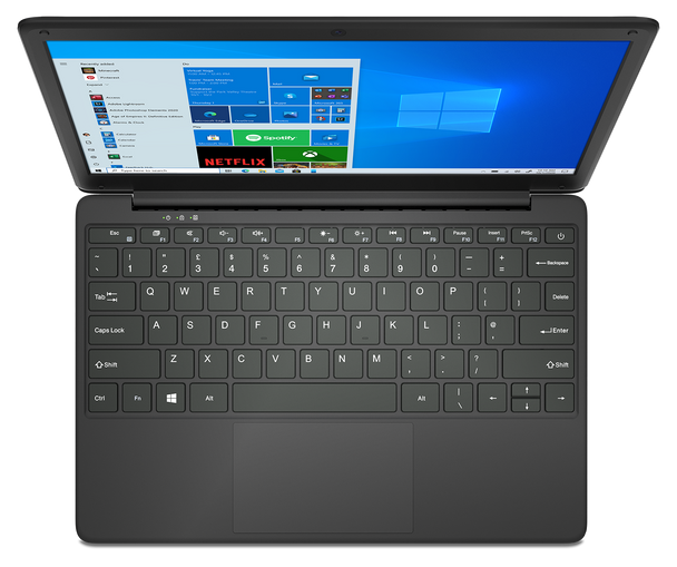 GeoBook 2e 12.5" HD Laptop Intel Celeron N3450 4GB, 64GB eMMC Windows 10 Pro