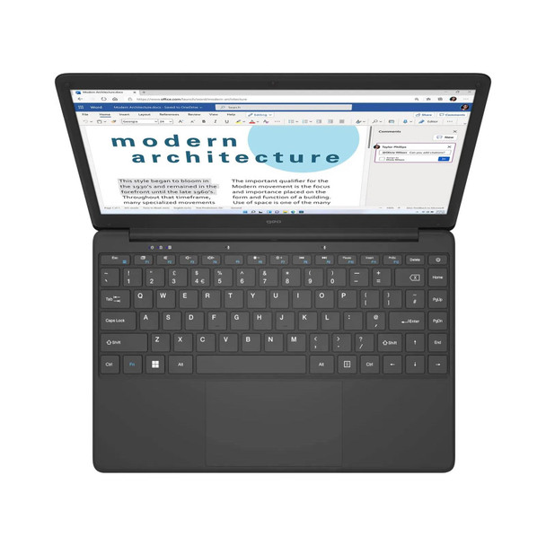 GeoBook 140 14.1" Laptop Windows 11 Intel Celeron N4020 4GB 64GB eMMC