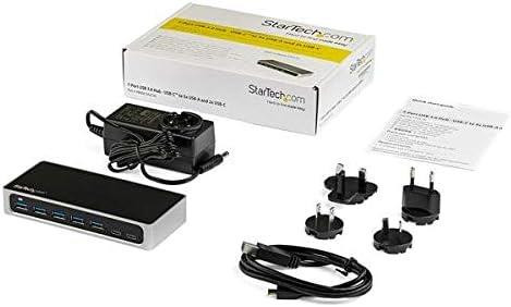 StarTech.com 7 Port USB C Hub with Fast Charge Port - USB-C to 5x USB-A 2x USB-C