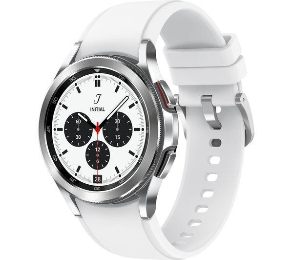 Samsung Galaxy Watch4 Classic 42mm BT Fitness GPS Smart Watch Silver White