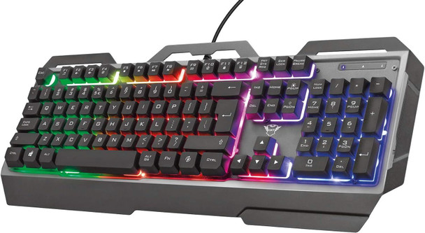 Trust GXT 856 Torac Metal Backlit Illuminated Wired Gaming Keyboard