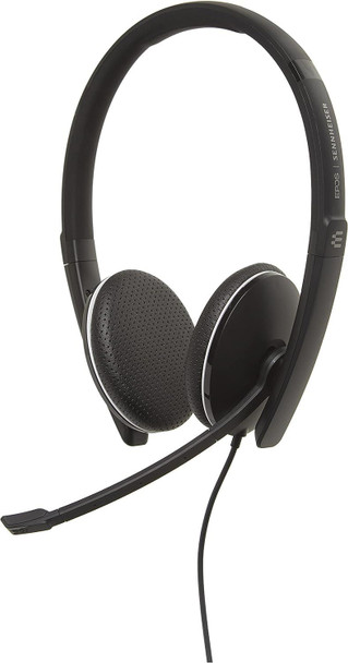 Sennheiser SC 165 USB Wired Binaural HD Stereo On Ear Headset For Business