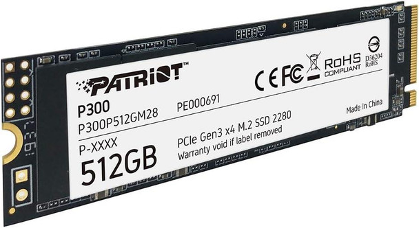 Patriot Memory P300 M.2 Pcie Gen 3 x4 512GB NVMe SSD P300P512GM28