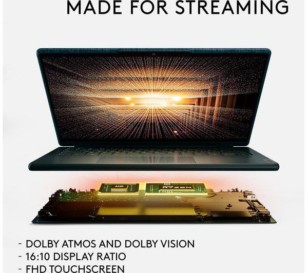 Lenovo Yoga 6 13.3" Windows 11, 2 in 1 Laptop AMD Ryzen 5 5500U 256GB SSD 