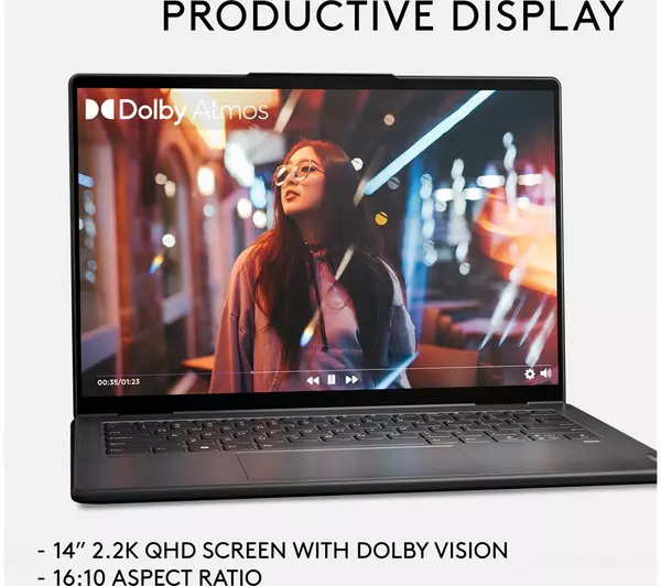 Lenovo Yoga 7 14" 2 in 1 2.2K Laptop AMD Ryzen 7 6800U 16GB 512GB SSD Blue