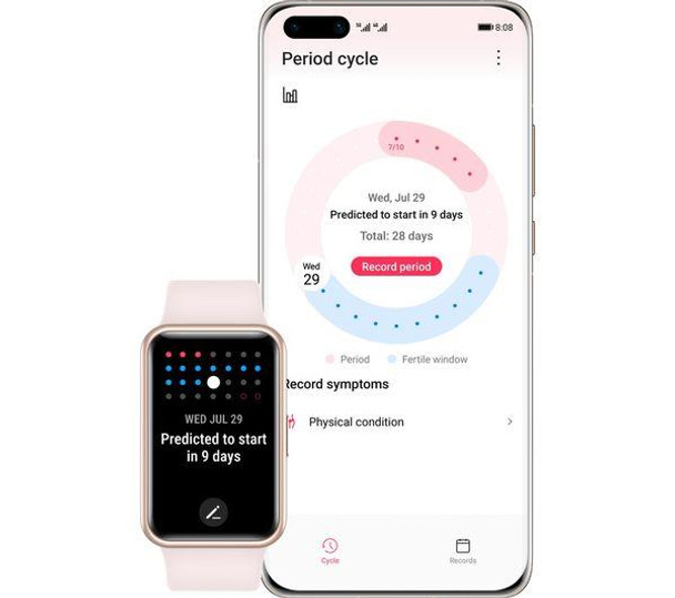 Huawei Smart Watch Fit 2021 AMOLED Heath & Fitness GPS - Sakura Pink