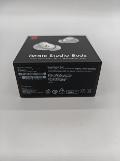 Beats Studio Buds Bluetooth Noise Cancelling Earbuds Headphones - White