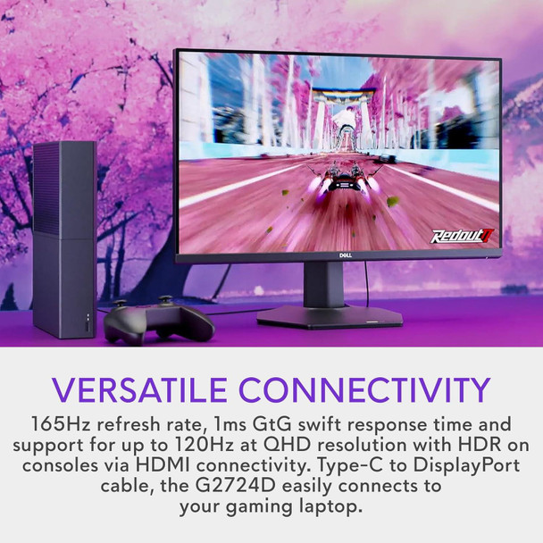 Dell G2724D 27" Gaming Monitor IPS LED QHD 165Hz 2560x1440 1ms HDR  