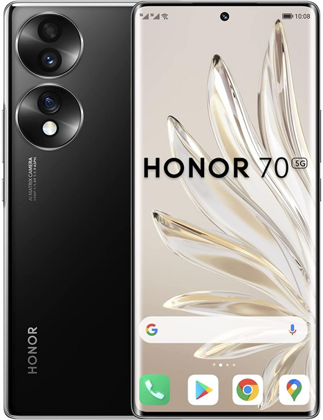 Honor 70 5G 8GB 128GB Google Android Mobile Smart Phone Midnight Black 5109AJDV