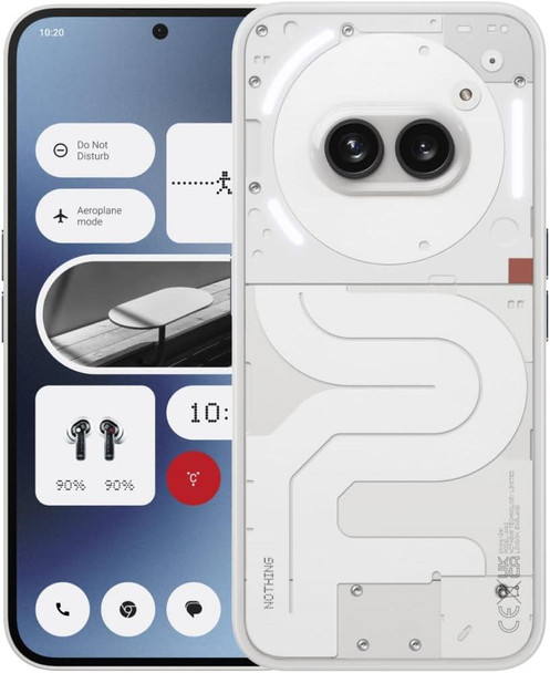 Nothing Phone (2a) Smartphone Android 12GB RAM 6.7" 5G SIM Free 256GB Milk White