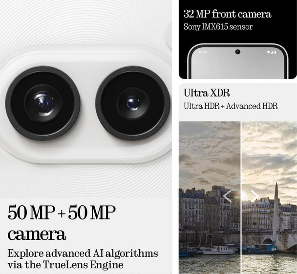 Nothing Phone (2a) Smartphone Android 12GB RAM 6.7" 5G SIM Free 256GB Milk White