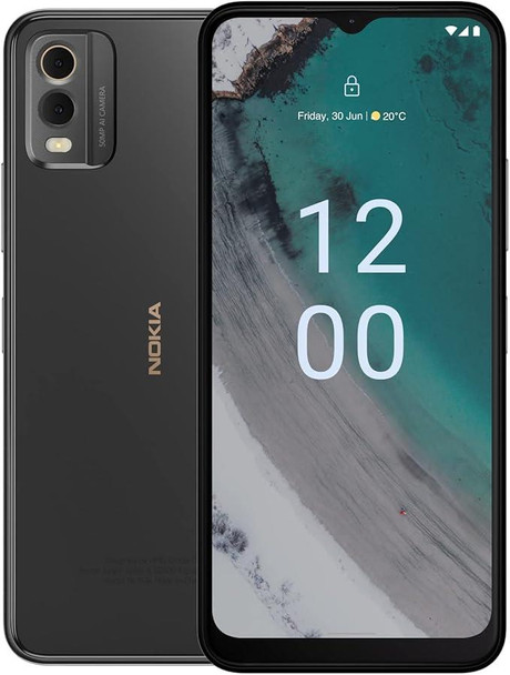 Nokia C32 Charcoal 128GB/6GB Unlocked Android Smartphone