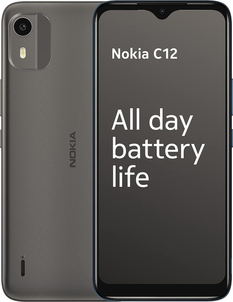 Nokia C12 Smartphone 6.3" 64GB 4G Unlocked & SIM Free- Charcoal