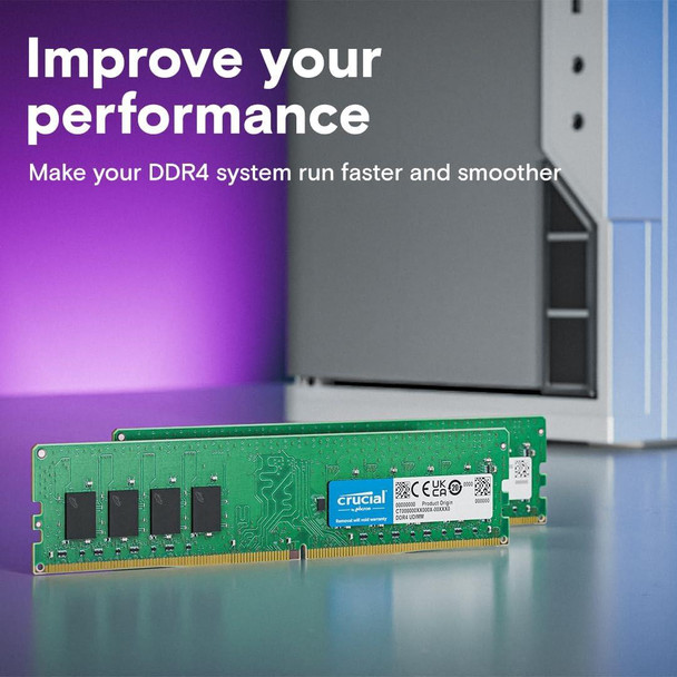 Crucial 8GB Desktop RAM Memory DDR4 UDIMM 3200MHz CT8G4DFRA32A.M8FE