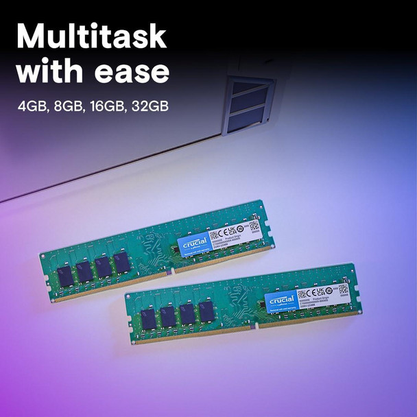 Crucial 8GB Desktop RAM Memory DDR4 UDIMM 3200MHz CT8G4DFRA32A.M8FE