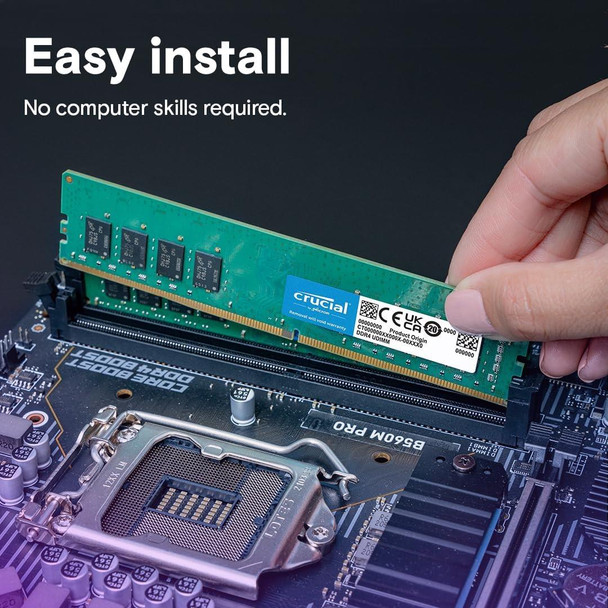 Crucial 8GB Desktop RAM Memory DDR4 UDIMM 3200MHz CT8G4DFRA32A.M8FE
