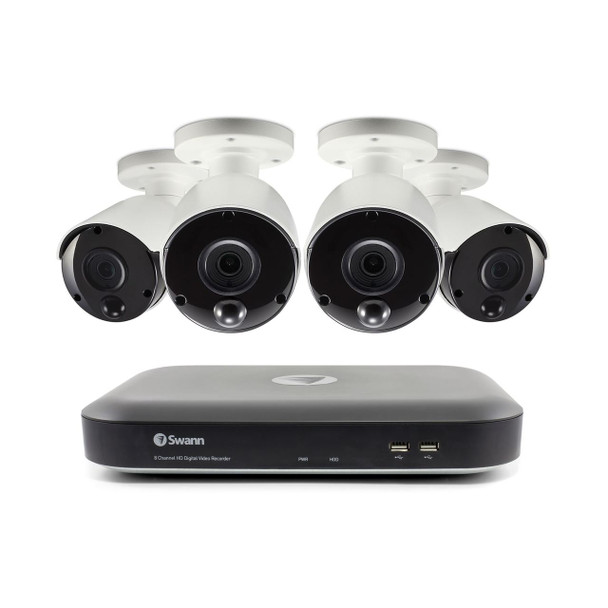 Swann DVR8-4980 8 Channel 5MP DVR with 4x Thermal 5MP Cameras HD CCTV Kit