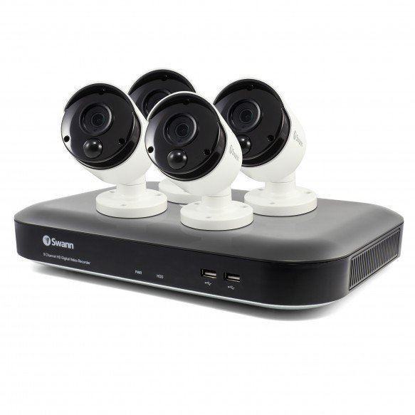 Swann DVR8-4980 8 Channel 5MP DVR with 4x Thermal 5MP Cameras HD CCTV Kit