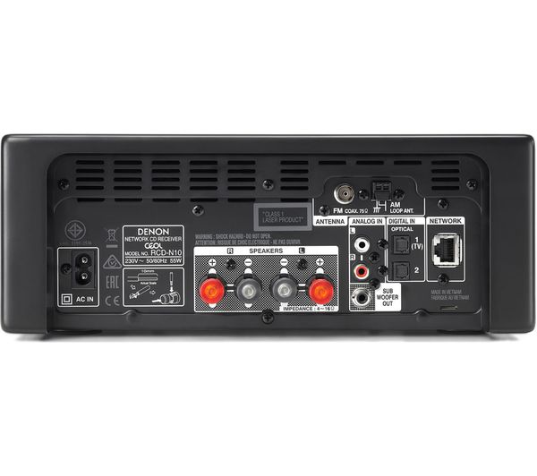 DENON CEOL N10 Wireless Smart Sound CD Hi-Fi System - Black